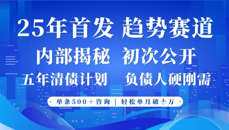 2025年首次公开,*的事业型赛道,客咨不断,单月轻松破W