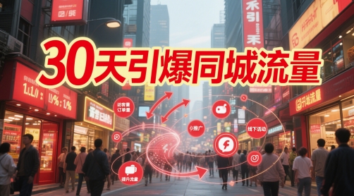 30天引爆同城流量:团购篇 认知篇 流量篇 来客篇 达人篇 *人设IP篇 投流篇