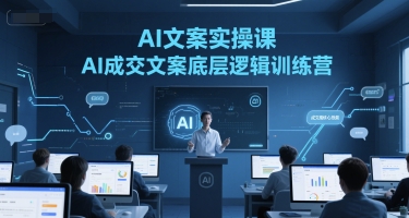 AI文案实操课,AI*文案底层逻辑训练营