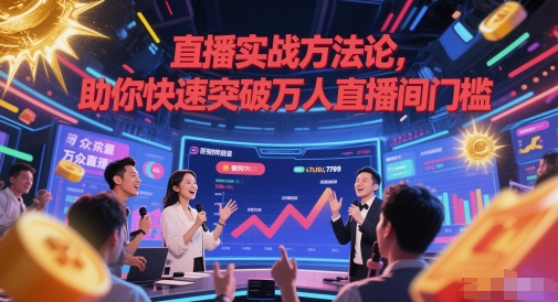 直播实战方*,助你快速突破万人直播间门槛