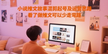 小说推文故事混剪起号及运营思路,看了做推文可以少走弯路