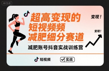 *变现的短视频*细分赛道,*账号抖音实战训练营