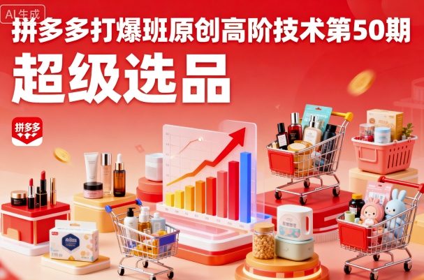 拼多多打爆班原创高阶技术第50期,*选品