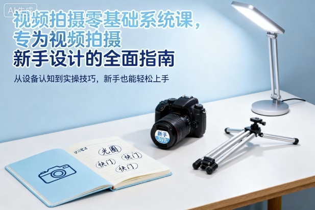 视频拍摄零基础系统课,专为视频拍摄新手设计的*指南