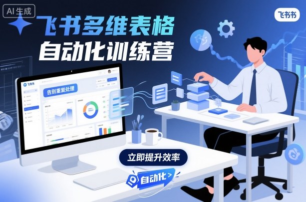 飞书多维表格自动化训练营,手把手教你告别重复处理,用多维表格开启*办公新模式