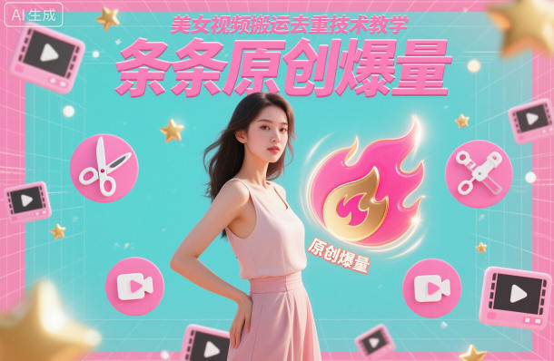 *搬运去重技术教学,条条原创爆量
